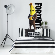 Vinilos decorativos banana videojuego fortnite