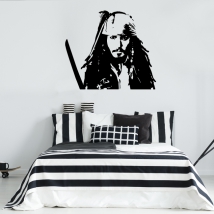 Vinilos adhesivos jack sparrow piratas del caribe