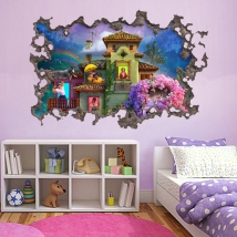 Vinilos agujero pared 3d disney encanto