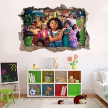 Vinilos decorativos agujero pared 3d disney encanto