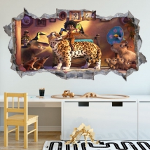 Vinilos y pegatinas agujero 3d disney encanto