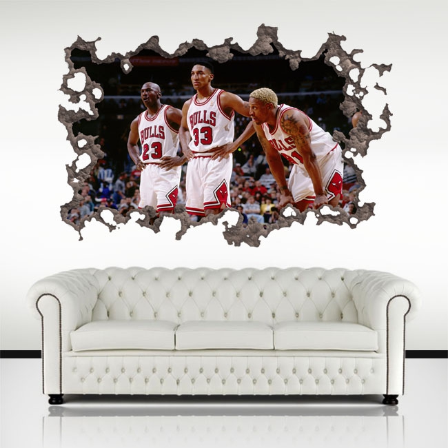 ? Vinilos 3d jugadores baloncesto chicago bulls ?