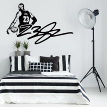 Vinilos decorativos jugador baloncesto lebron james