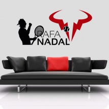 Vinilos y pegatinas jugador de tenis rafa nadal