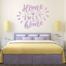 Vinilos y pegatinas frase home sweet home