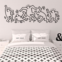 Vinilos y pegatinas ilustración keith haring