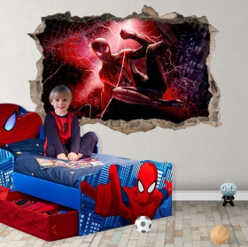 Vinilos y pegatinas marvel miles morales spider-man 3d