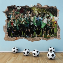 Vinilos 3d fútbol real betis balompié