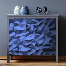 Vinilos para decorar muebles y armarios geometría 3d