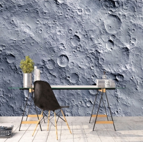 Papel pintado o fotomural detalle superficie lunar