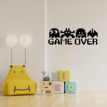 Vinilos decorativos game over pacman