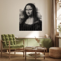 Vinilos adhesivos la gioconda pixelada