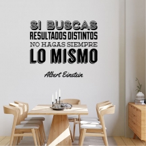 Vinilos adhesivos frases si buscas resultados einstein