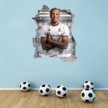 Vinilos decorativos 3d kylian mbappé